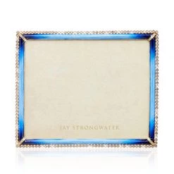 Jay Strongwater FRAMES Laetitia Stone Edge 8" X 10" Frame - Lapis