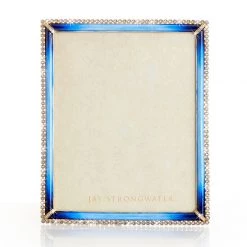 Jay Strongwater FRAMES Laetitia Stone Edge 8" X 10" Frame - Lapis
