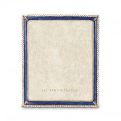Jay Strongwater Laetitia Stone Edge 8" X 10" Frame - Delft Garden FRAMES