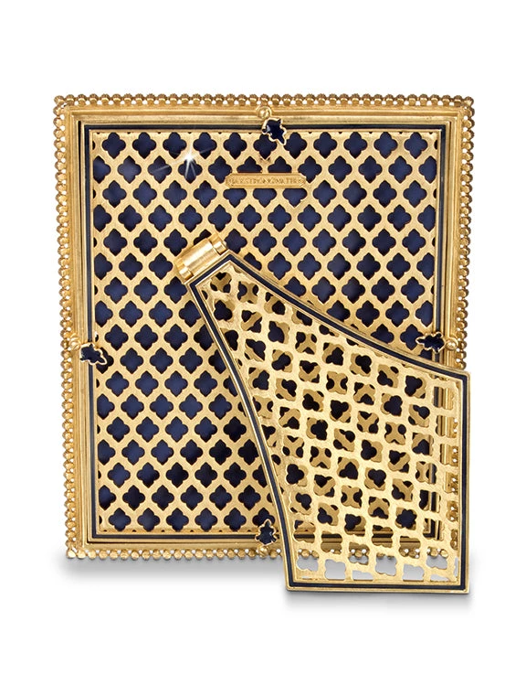 Jay Strongwater Laetitia Stone Edge 8" X 10" Frame - Delft Garden FRAMES 2 Jay Strongwater Laetitia Stone Edge 8" X 10" Frame - Delft Garden FRAMES