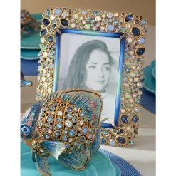 Jay Strongwater Javier Bejeweled 5" X 7" Frame - Oceana 5 Jay Strongwater Javier Bejeweled 5