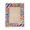 Jay Strongwater Wyatt Zebra 5" X 7" Frame - Rainbow FRAMES