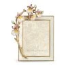 Jay Strongwater Kelsey Orchid 3" X 4" Frame - Flora