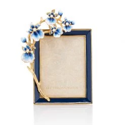 Jay Strongwater FRAMES Kelsey Orchid 3" X 4" Frame - Delft Garden