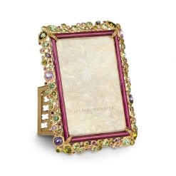 Jay Strongwater FRAMES Emery Bejeweled 4" X 6" Frame - Brocade
