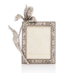 Jay Strongwater FRAMES Claudia Tulip 3" X 4" Frame - Silver