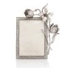 Jay Strongwater FRAMES Irene Tulip 5"x7" Frame - Silver