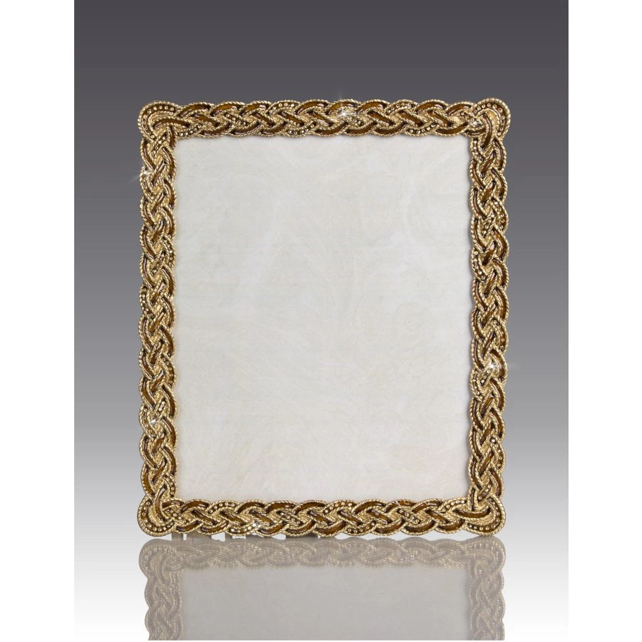 Jay Strongwater Aidan Braided 8" X 10" Frame - Amber 3 Jay Strongwater Aidan Braided 8" X 10" Frame - Amber