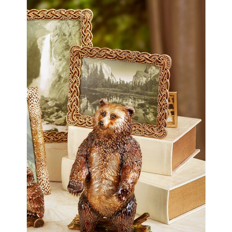 Jay Strongwater Belinda Braided 5" X 7" Frame - Amber FRAMES 3 Jay Strongwater Belinda Braided 5" X 7" Frame - Amber FRAMES