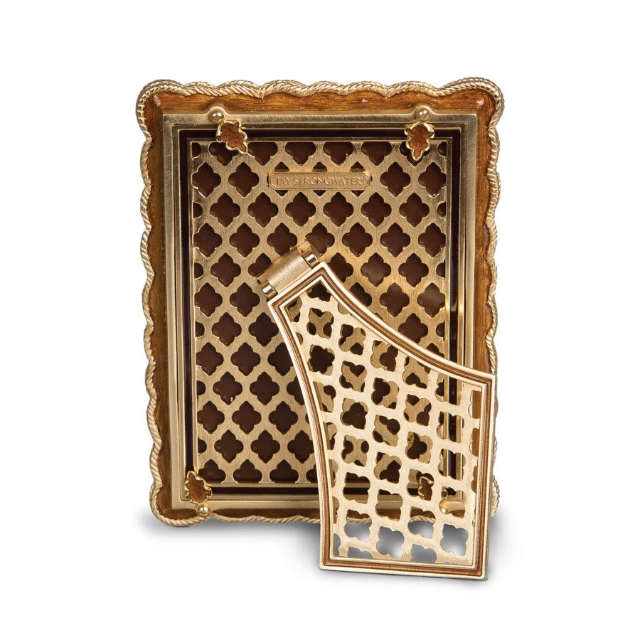 Jay Strongwater Belinda Braided 5" X 7" Frame - Amber FRAMES 2 Jay Strongwater Belinda Braided 5" X 7" Frame - Amber FRAMES