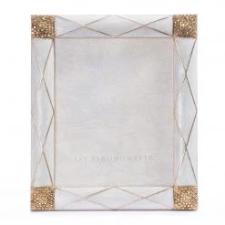 Jay Strongwater Alex Argyle 3" X 4" Frame - Golden FRAMES