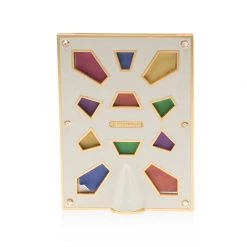 Jay Strongwater Leonard Pavé Corner 4" X 6" Frame - Rainbow FRAMES