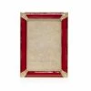 Jay Strongwater Leonard Pavé Corner 4" X 6" Frame - Ruby