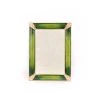 Jay Strongwater Leonard Pavé Corner 4" X 6" Frame - Emerald FRAMES