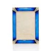 Jay Strongwater Leonard Pavé Corner 4" X 6" Frame - Delft Garden