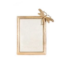 Jay Strongwater Tori Dragonfly 5" X 7" Frame - Gold