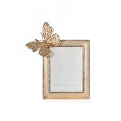 Jay Strongwater FRAMES Juno Butterfly 3" X 4" Frame - Gold
