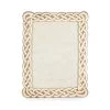 Jay Strongwater Mika Braided 5" X 7" Frame - Golden