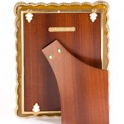 Jay Strongwater Mika Braided 5" X 7" Frame - Golden