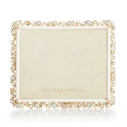 Jay Strongwater FRAMES Theo Bejeweled 8" X 10" Frame - White Opal 4 Jay Strongwater FRAMES Theo Bejeweled 8