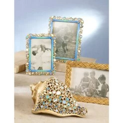 Jay Strongwater Leslie Bejeweled 5" X 7" Frame - Coastal FRAMES