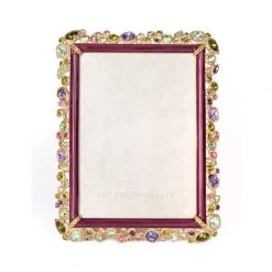 Jay Strongwater Leslie Bejeweled 5" X 7" Frame - Brocade FRAMES