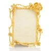 Jay Strongwater Breanna Floral Branch 4" X 6" Frame - Gold FRAMES