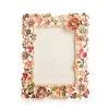 Jay Strongwater Ophelia Cluster Floral 5"x7" Frame - Night Bloom FRAMES