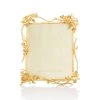 Jay Strongwater Delilah Floral Branch 8" X 10" Frame - Gold