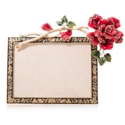 Jay Strongwater Rylee Rose 5" X 7" Frame - Night Bloom