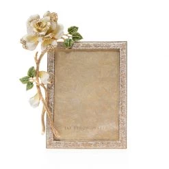 Jay Strongwater FRAMES Beauty Rose 5" X 7" Frame - Rose
