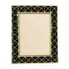 Jay Strongwater Abaculus Pyramid 3" X 4" Frame - Black Onyx FRAMES