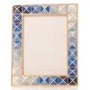 Jay Strongwater Abaculus Pyramid 3" X 4" Frame - Delft Garden FRAMES
