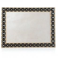 Jay Strongwater FRAMES Mosaic Pyramid 5" X 7" Frame - Black Onyx