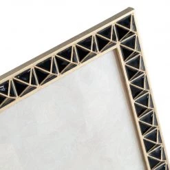 Jay Strongwater FRAMES Mosaic Pyramid 5" X 7" Frame - Black Onyx 6 Jay Strongwater FRAMES Mosaic Pyramid 5