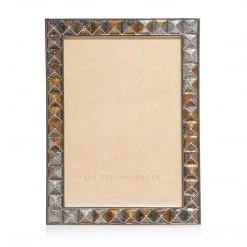 Jay Strongwater Mosaic Pyramid 5" X 7" Frame - Mixed Metal