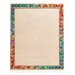Jay Strongwater Vertex Pyramid 8" X 10" Frame - Rainbow