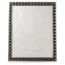 Jay Strongwater FRAMES Vertex Pyramid 8" X 10" Frame - Black Onyx
