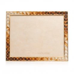 Jay Strongwater FRAMES Vertex Pyramid 8" X 10" Frame - Topaz