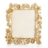 Jay Strongwater Aria Dutch Floral 8"x10" Frame - Gold