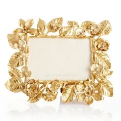 Jay Strongwater Maeve Dutch Floral 5" X 7" Frame - Gold