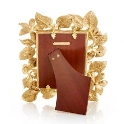 Jay Strongwater Maeve Dutch Floral 5" X 7" Frame - Gold 5 Jay Strongwater Maeve Dutch Floral 5