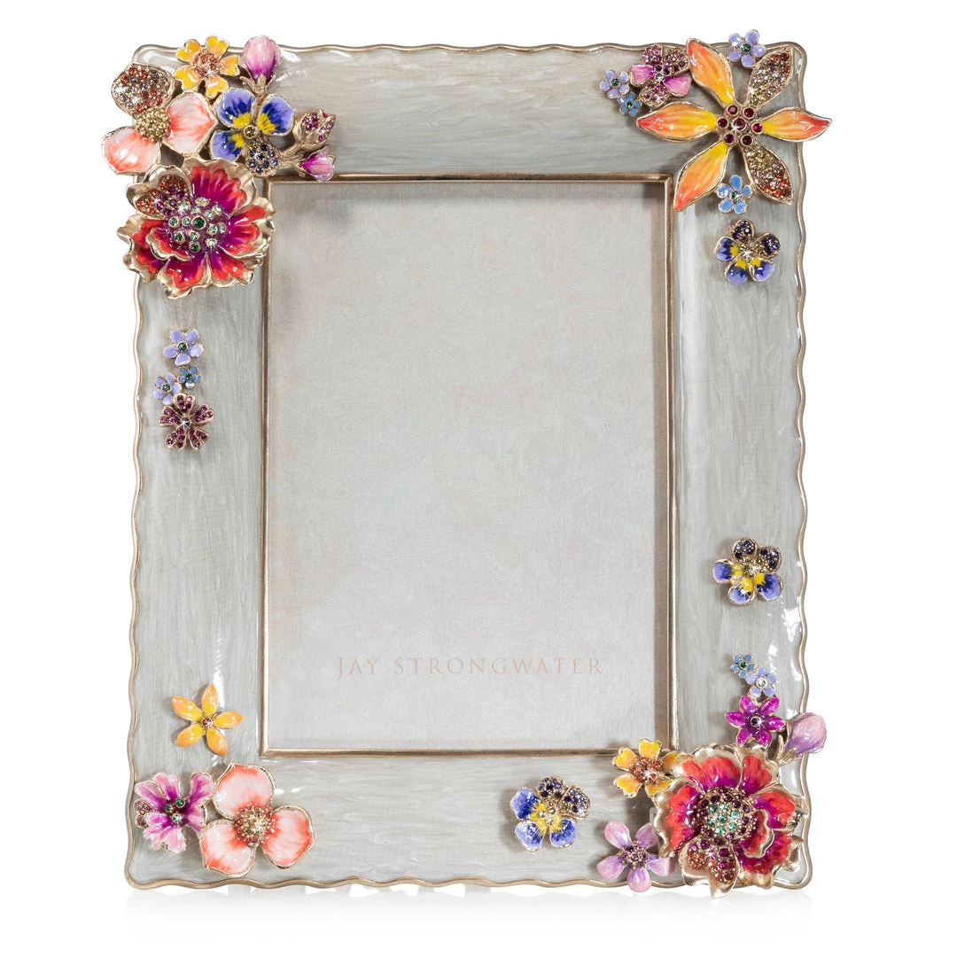 Jay Strongwater Ainsley Flower Bouquet 5"x7" Frame - Flora 1 Jay Strongwater Ainsley Flower Bouquet 5"x7" Frame - Flora