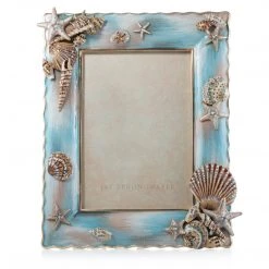 Jay Strongwater Bodhi Shell 5"x7" Frame - Oceana